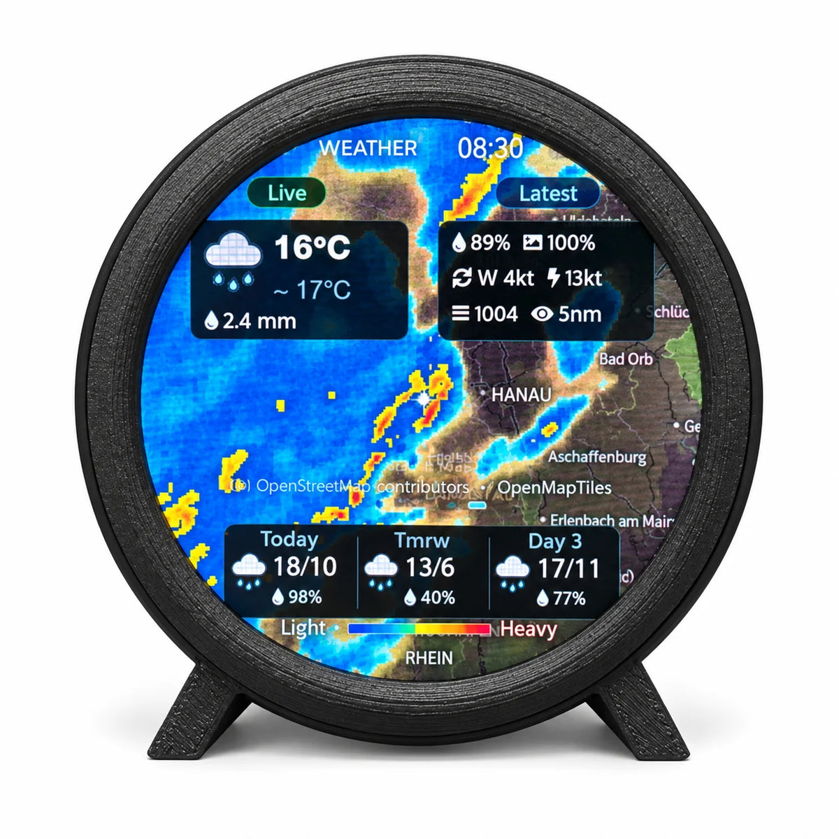 BIG 2.1" ADS-B Desktop Live Flight Tracker, Real-Time Aircraft Tracking Decoration