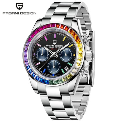 PAGANI DESIGN Luxury Chronograph Stop Watch for Men Sapphire MIYOTA VK63 Sport Waterproof Quartz Men's Wristwatches Reloj Hombre
