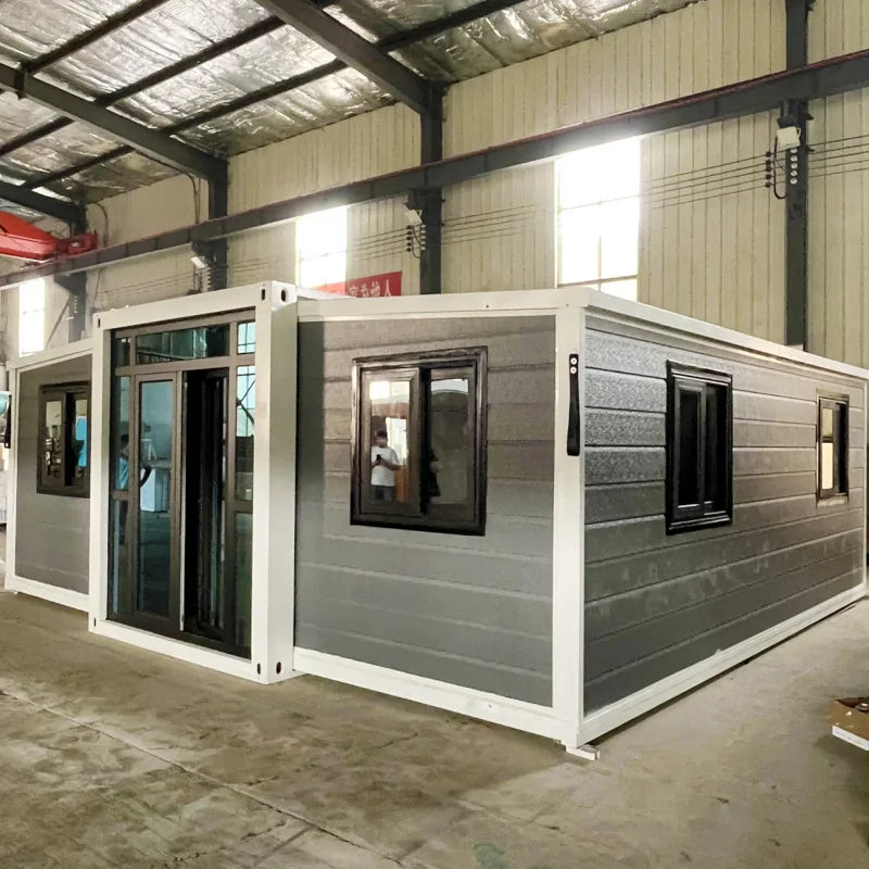 Customized Prefabricated Foldable Container Home: Weatherproof & Wind-Resistant Design Construction Site Foldable Dormitory