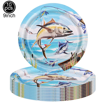 Fish Balloons Realistic Balloons Fishing Birthday Party Decor Cute Inflatable Fish Balloons for Fishing Theme Party Decorations