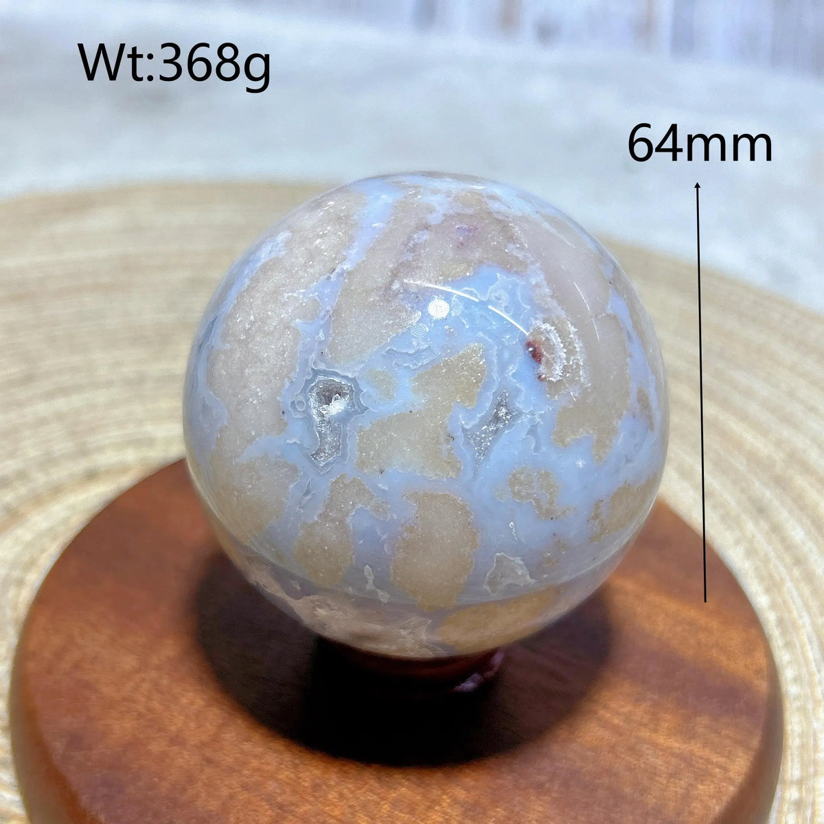 Natural Crystal Blue Flowe Agate Sphere Druzy Geode Painting Gemstones Mineral Energy Home Decorations Room Decor Gift