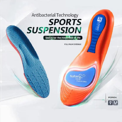 Sport Insoles for Shoes Orthopedic Shock Absorption Deodorant Breathable Cushion Running Arch Support Insole for Feet Care