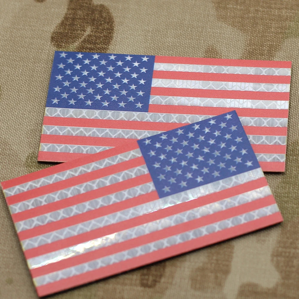 US Flag Patch America Flag Patch IR Patch Military Patch Infrared Tactical Patch Reflective Patch 3.5in X 2inch