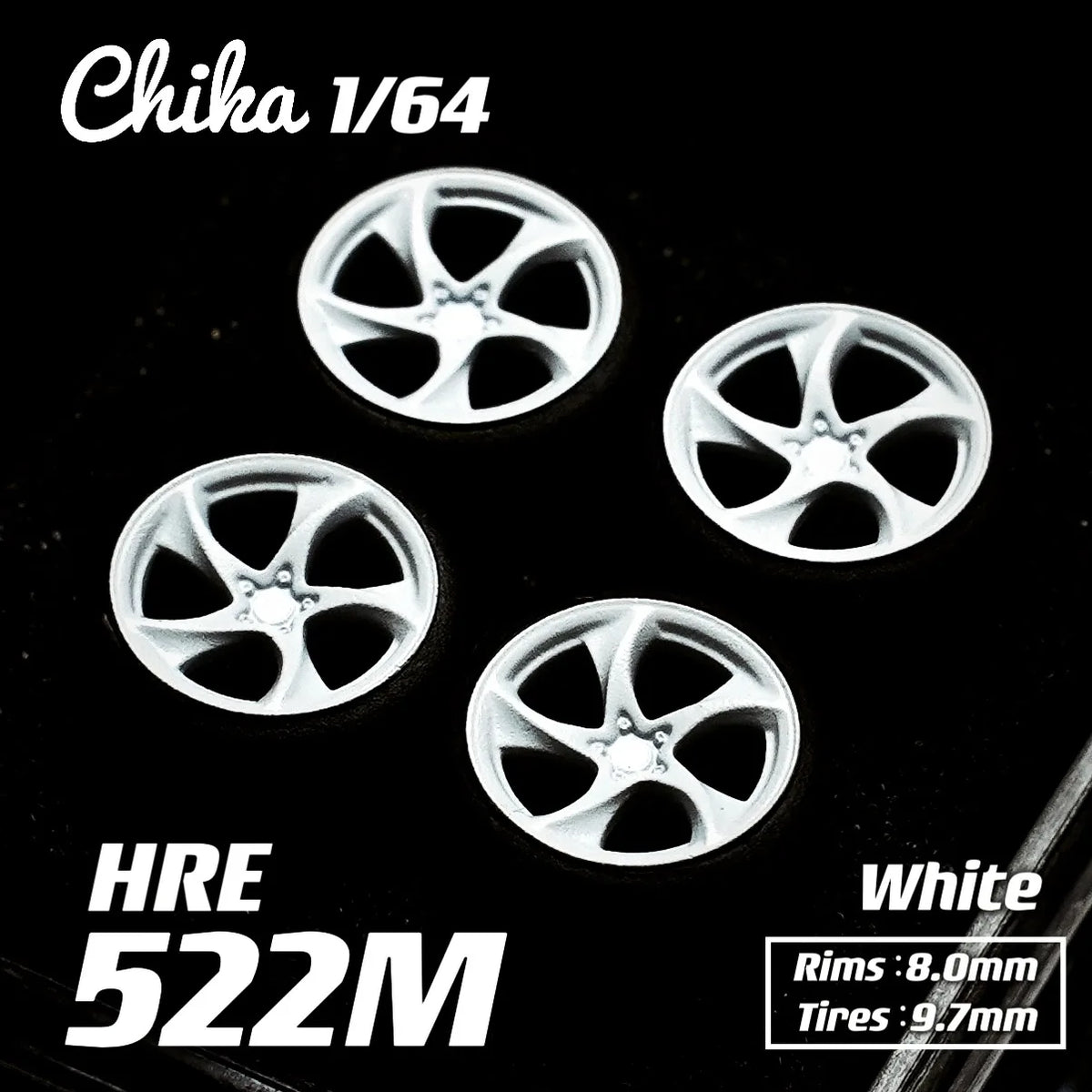Hotwheels Tomica MiniGT (Supplied with axle) 1/64 Chika Wheels with Rubber Tires Model Car Modified Parts BBS RS JDM VIP For