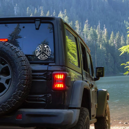 DECAL [Elemental Peace] Vinyl Decal | Mountain Decal | Peace Decal | Car Window Decal | Laptop Decal | Water Bottle Decal | Car
