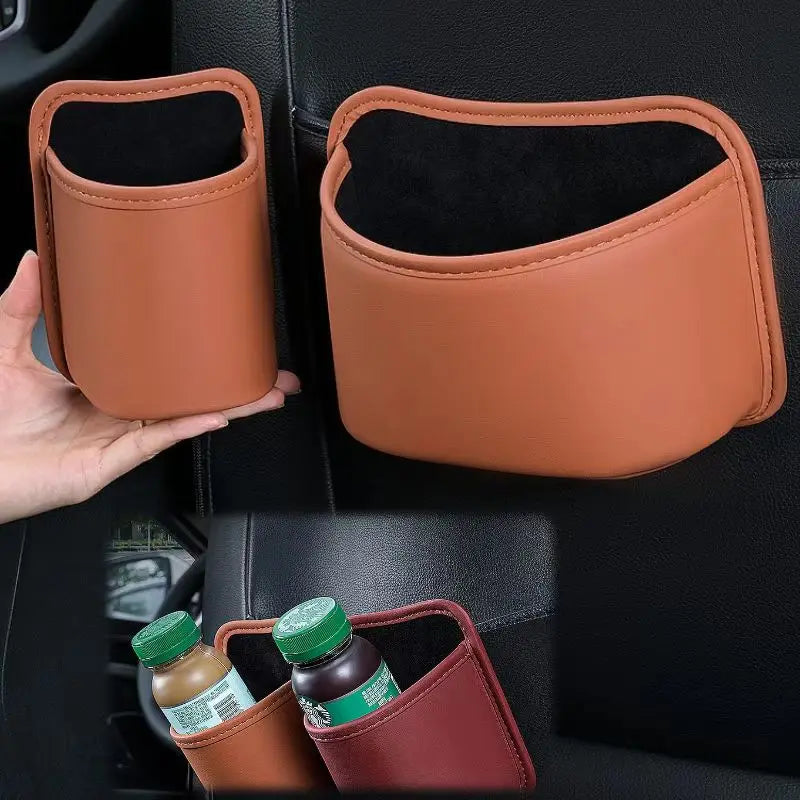 Car Door Cup Holder Box Universal Drink Rack Storage Bin Back Clip Design Car Seat Back Water Cup Box Organizer Pocket