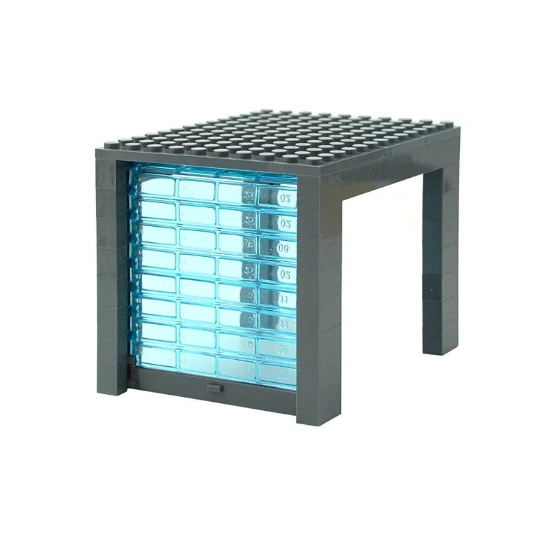 MOC City Parts Building blocks Creative Classic Car Rolling gate Garage Doors Windows Car DIY Accessories parking Toys