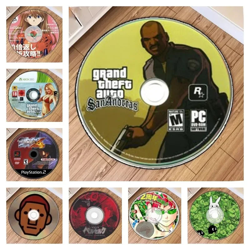 The Round Carpet of The Anime Game CD Is Suitable for Various Environments Durable Home Decoration Mat Bedroom Entrance Rugs