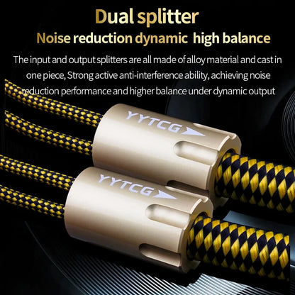 YYTCG One Pair HIFI Silver-plated Speaker Cable High-end 7N OCC Speaker Wire For Hi-fi Systems Banana plug Y Plug Speaker Cable