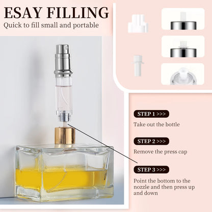Louischanzl Premium PU leather Sprayer Suitable for Boarding Tight Sealing Travel Perfume Spray 5ml Perfume Atomizer  Bottle