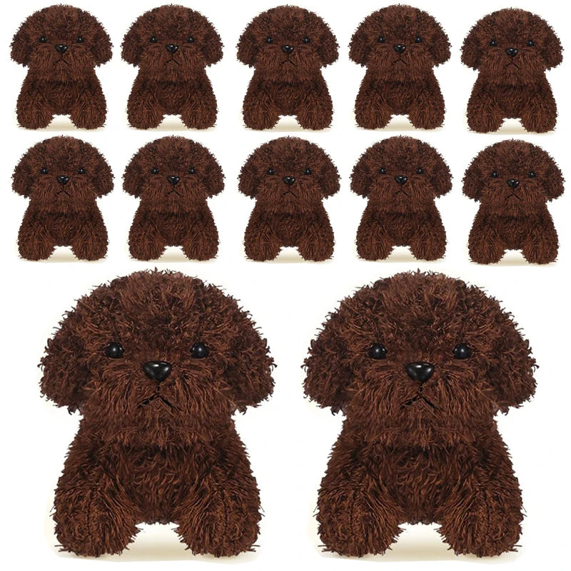 Teddy Dog Plush Toys 4.72 Inch Stuffed Puppy Dogs Mini Plush Dogs for Adopt a Puppy Party Favors Christmas Baby Shower Birthday