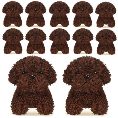Teddy Dog Plush Toys 4.72 Inch Stuffed Puppy Dogs Mini Plush Dogs for Adopt a Puppy Party Favors Christmas Baby Shower Birthday