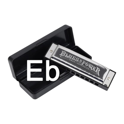 Diatonic Blues Harmonica 12 Keys Available Mouth Organ Harmonica10 Hole 20 Tone Diatonic Harp with Case for Student Teacher Gift