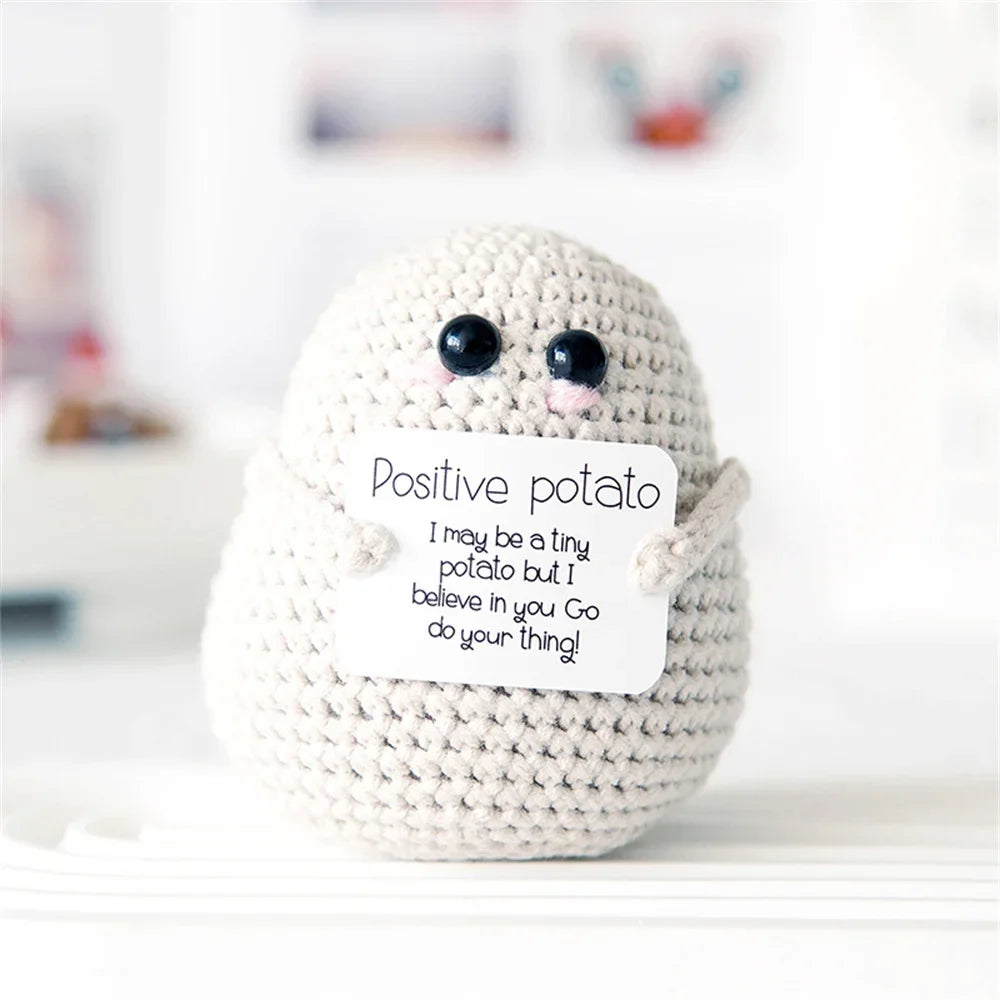 Pure Hand-woven Positive Energy Lovely Potato Doll New Product Handmade Potato Home Room Decoration Christmas Gift