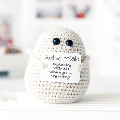 Pure Hand-woven Positive Energy Lovely Potato Doll New Product Handmade Potato Home Room Decoration Christmas Gift