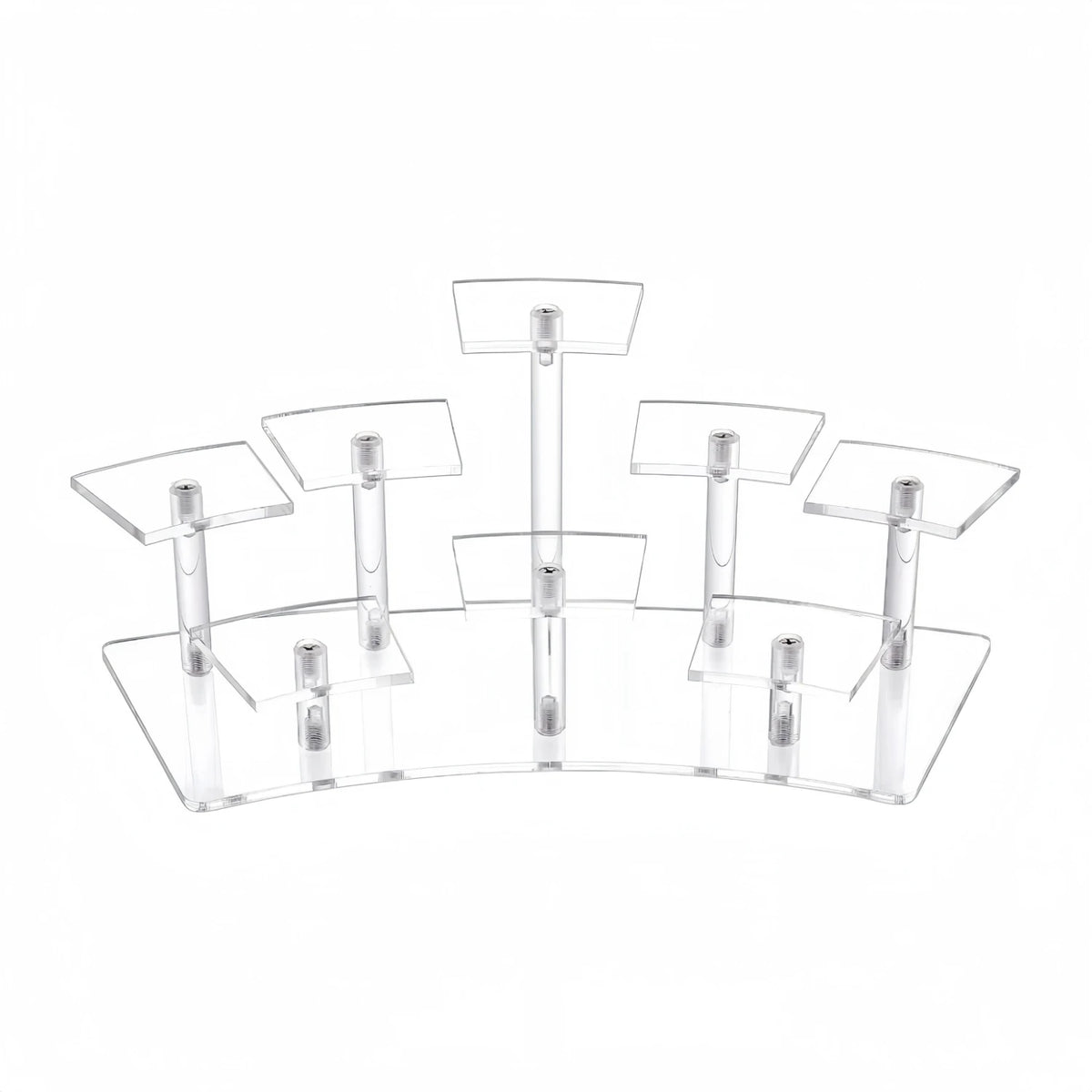 8/10 Tier Acrylic Display Riser Shlef Layered Display Action Figure Perfume Stand for Desserts Riser for Decoration Organization