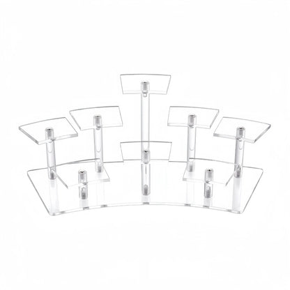 8/10 Tier Acrylic Display Riser Shlef Layered Display Action Figure Perfume Stand for Desserts Riser for Decoration Organization