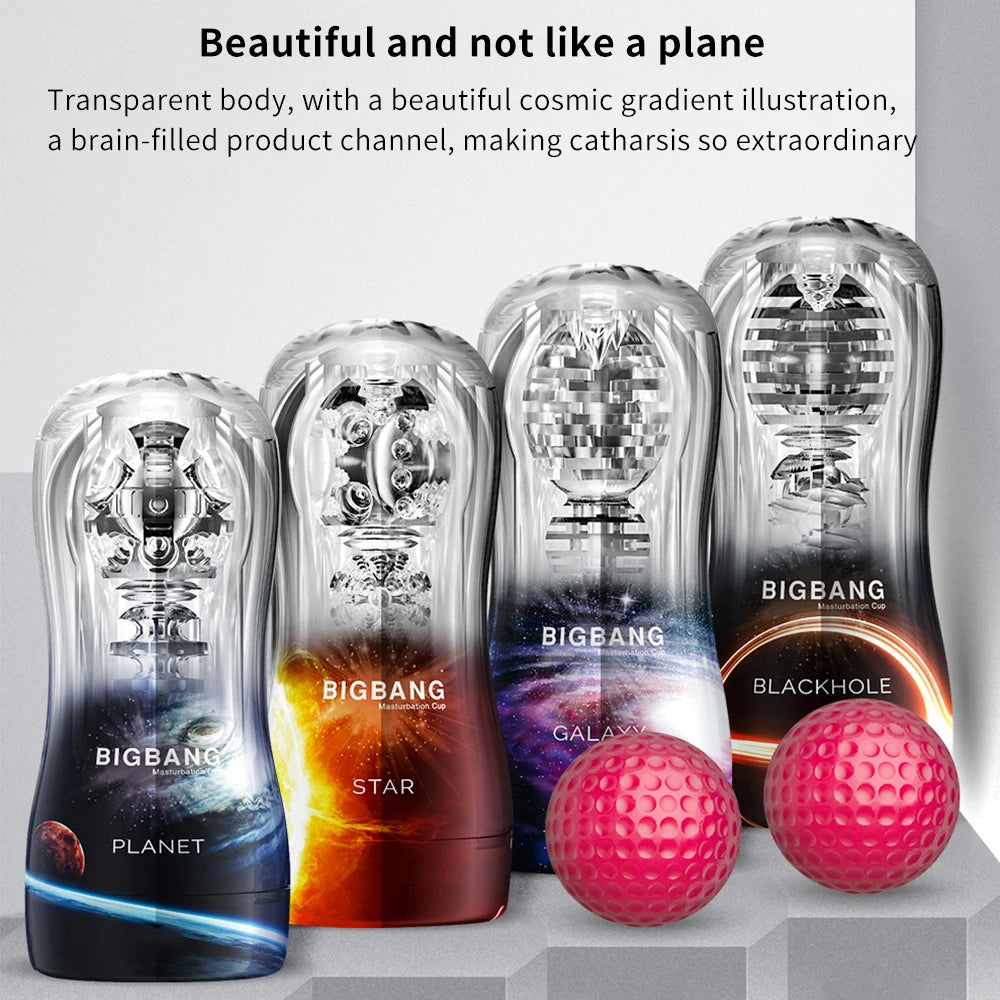 Transparent Masturbation Cup Glans Stimulator Ball Sex Toy for Man Male Masturbator Sex Toys for Men Massager Adult Sex Trainer