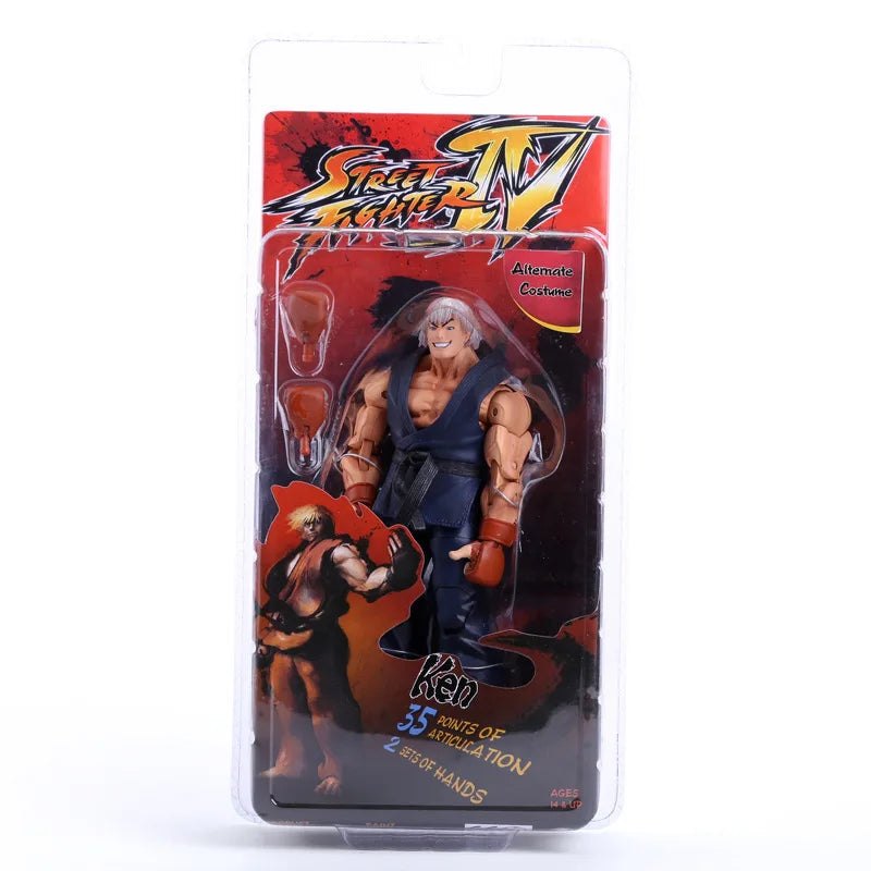 Street Fighter CHUN LI RYU Ken Guile Akuma Articulated PVC Action Figure Collectible Model Toys