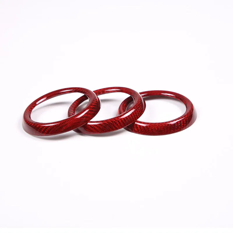 Real Carbon Fiber For Mazda MX-5 MX5 2016-2023 Car Dashboard Panel Air Outlet Decoration Ring Car Interior Accessories