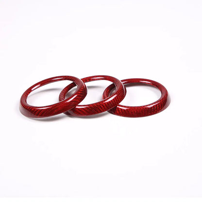 Real Carbon Fiber For Mazda MX-5 MX5 2016-2023 Car Dashboard Panel Air Outlet Decoration Ring Car Interior Accessories
