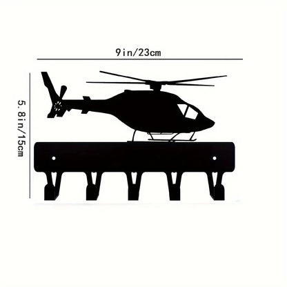 Black Racing Car Metal Wall Art Key Holder, Waterproof Rustproof Heavy Duty for Home Garage Decor Gift