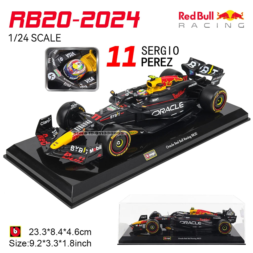 Bburago 1:24 2022~2025 F1 serie various style Mercedes-AMG W15 #44Hamilton #63George  Alloy Car Model Ferrari Red Bull McLaren