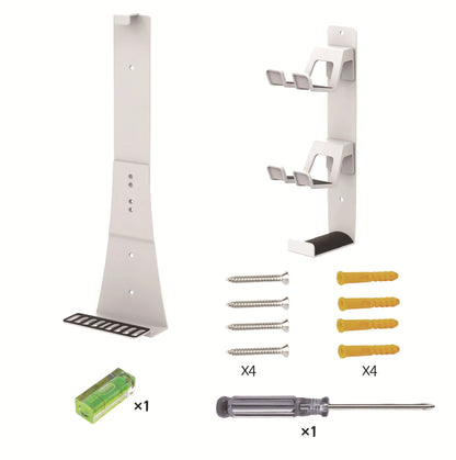 Universal Wall Mount Bracket for PS5, Compatible with PS5 Slim, PS5 Pro and Original Console, Holds Two Controllers Wall Hanger