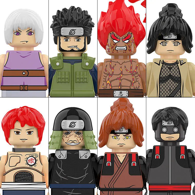 WM6152 Naruto Building Blocks Ootutuki Momoshiki Mitsuki Gaara Namikaze Minato Tobirama Action Figure Accessories For Kids