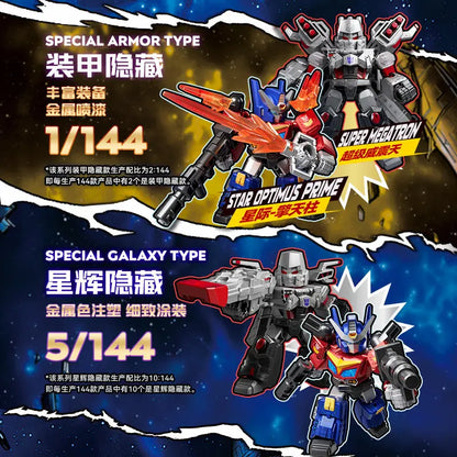 Blokees Transformers Galaxy Version 8 Beast Wars Lio Convoy Galvatron Magmatron Action Figure Assembly Model Toy Birthday Gift