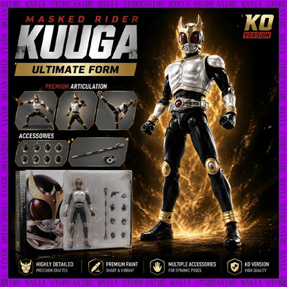 KO Kamen Rider Kuuga Growing Form SHF True Bone Carving 50th Anniversary Action Figure Articulated PVC Collectible Model Gift