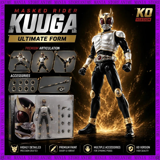 KO Kamen Rider Kuuga Growing Form SHF True Bone Carving 50th Anniversary Action Figure Articulated PVC Collectible Model Gift