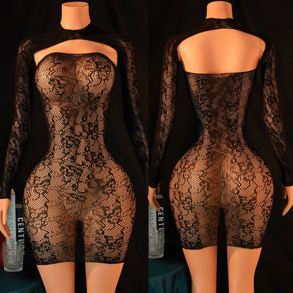Woman‘s Sexy Lingerie Open Crotch Fishnet Bodystockings Porn Bodysuit Underwear Erotic Outfits
