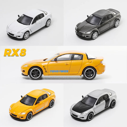 DCT 1/64 RX8 Model Car Alloy Sports Cars Diecast Vehicle Collection Toy for Adults