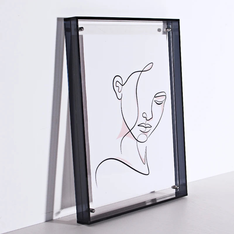 Colours Acrylic Photo Frame Translucent Picture Frame for Wall Hanging,Desktop Bedroom Living Room Study Wall Decoration