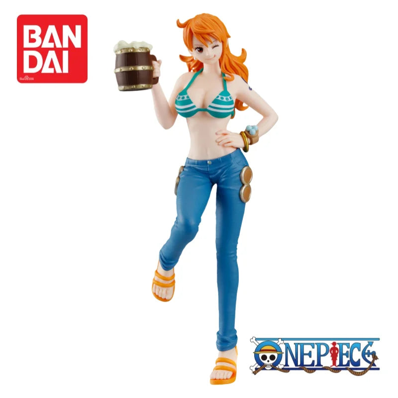 Bandai Banpresto One Piece In Stock Nami Figurine Original Model Ornaments Action Figure 100% Genuine Limited Anime Merchandise