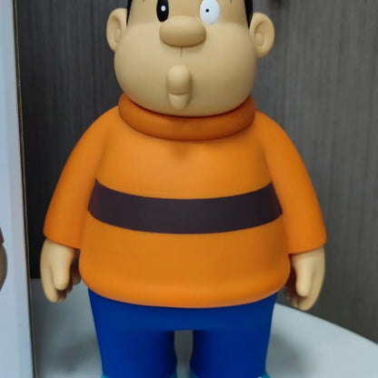 22cm Doraemon Creative Fat Tiger Head Car Rearview Automobile Trunk Decor Toy Figure Collectible Item For Vehicle Accessories