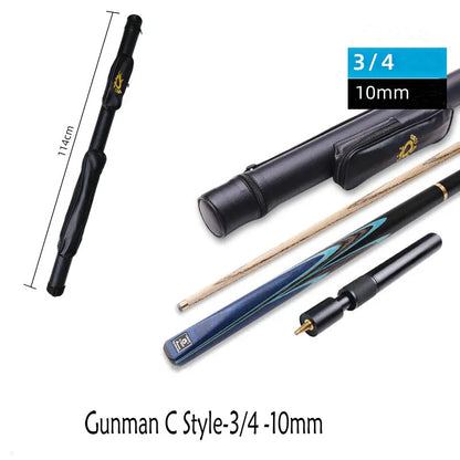 OMIN 57" New Style Gunman White Ash Snooker Billiard Pool Cue Stick 9.5mm/10mm Set
