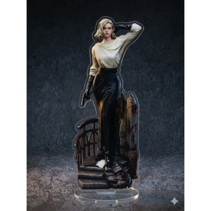 Resident Evil Game RE Ashley Leon Jill Acrylic Figure Stand Character Desktop Model Plate Display Prop Pendant Fan Gift Keychain