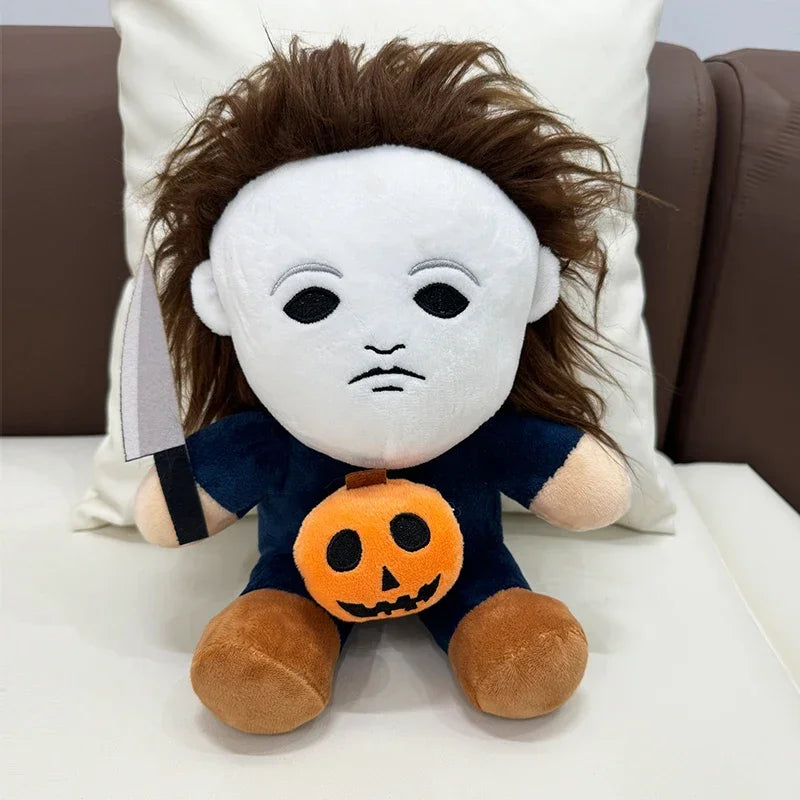 2025 New 25cm Horror Michael Myers Plush Toys Movie Anime Halloween Figures Soft Horror Dolls Plushie Birthday Gifts