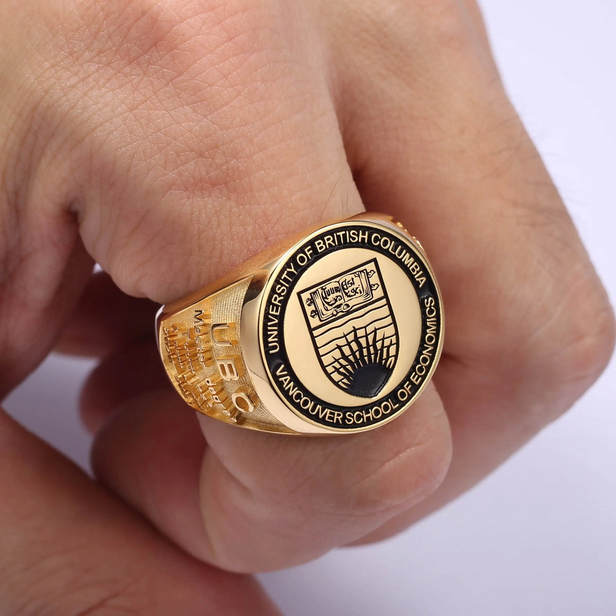Customized College Class Graduation Commemorative Ring Graduation Student Gift Ring Fashion Design Retro Classic Design Customiz