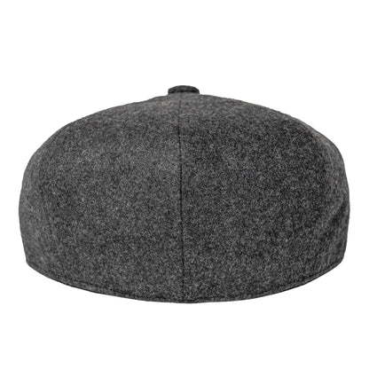JANGOUL Newsboy Caps News Fashion Men Wool Blend Flat Cap 8 Pane Hat Driving Hats with Button Front Gatsby Cap for Male