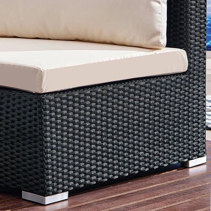 Round rattan sofa Outdoor rattan art Semicircular Leisure rattan curved Living room combination furniture