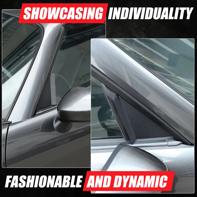 For Mazda MX-5 MX5 ND 2016-2026 Aluminum Alloy Car A-Pillar Triangle Spoiler Wind Deflector Trim Panel Accessories