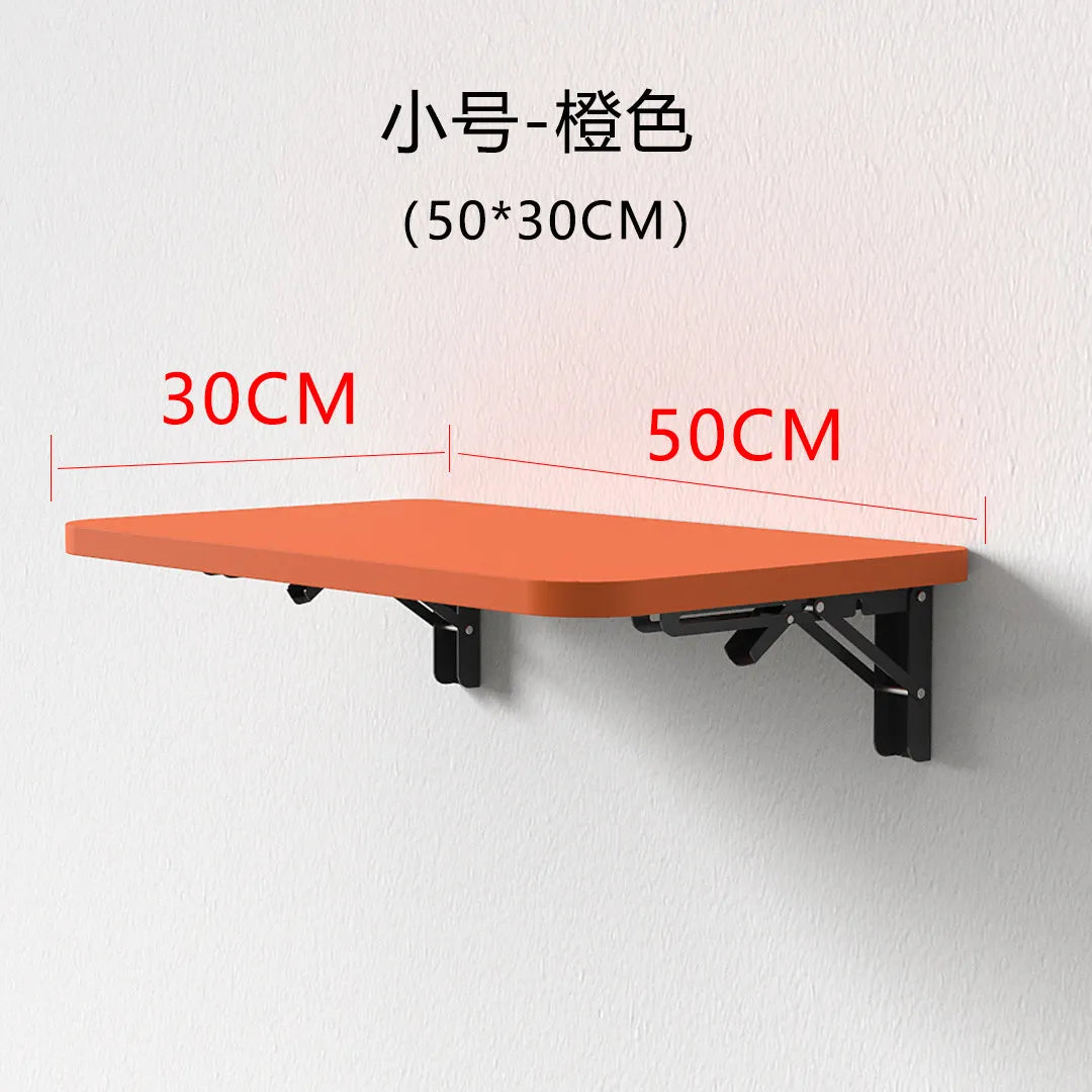 Wall Mounted Desk Folding Wooden Shelf Table for Small Apartment Space Saving Computer Desk Minimalist Wall Desk for Home Office