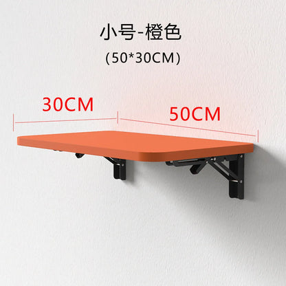 Wall Mounted Desk Folding Wooden Shelf Table for Small Apartment Space Saving Computer Desk Minimalist Wall Desk for Home Office