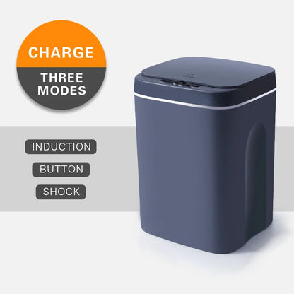 12L/14L/16L USB Charging Smart Trash Can Automatic Sensor Dustbin Intelligent Sensor Rechargeable Electric Waste Bin Rubbish Can
