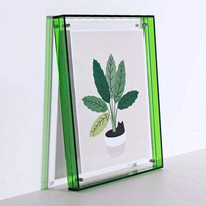 Colours Acrylic Photo Frame Translucent Picture Frame for Wall Hanging,Desktop Bedroom Living Room Study Wall Decoration
