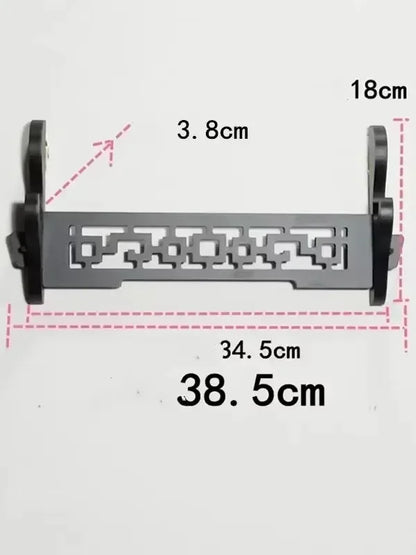 8-Layers Katana Storage Shelf Wall Support Holder Wooden Sabre Samurai Sword Stand Rack Display Real Japanese Katana Organizer