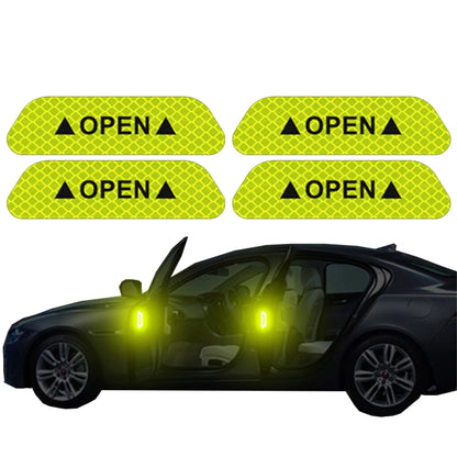 Reflective Car Accessories Door Sticker Safety Tape Inside Auto For Porsche Cayenne Mini F56 Ioniq 5 Ford Focus Mk4